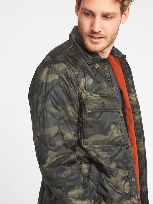 Image number 4 showing, Quilted Water-Resistant Shirt Jacket