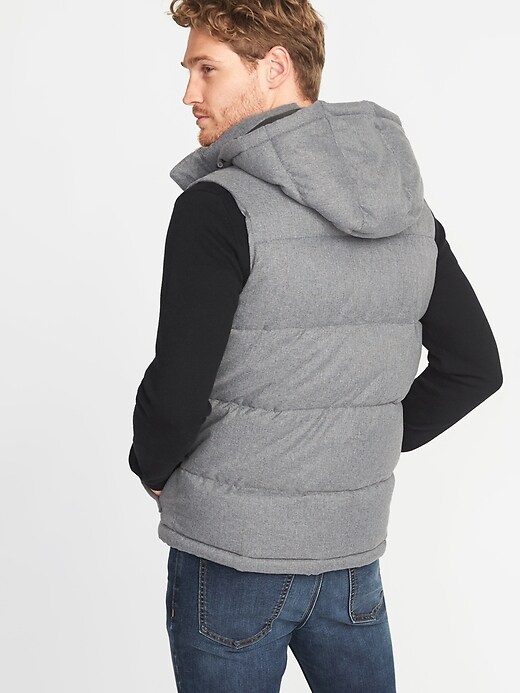 Image number 2 showing, Detachable-Hood Frost-Free Puffer Vest