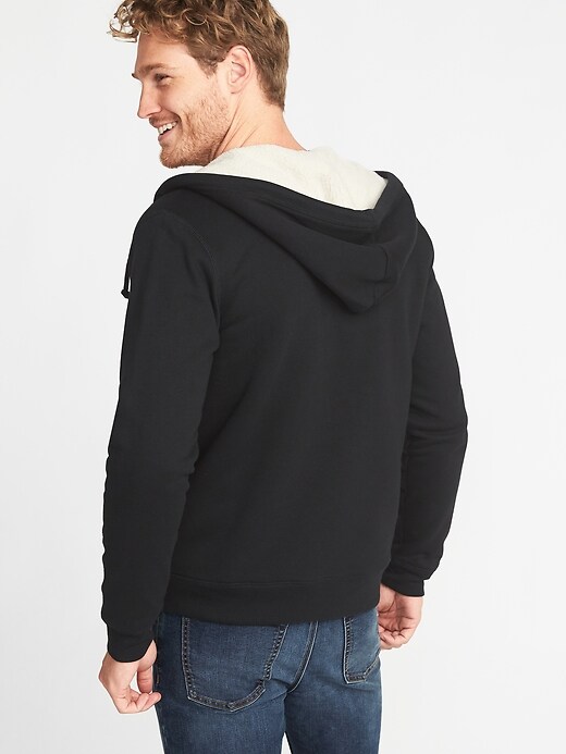 Image number 2 showing, Classic Sherpa-Lined Full-Zip Hoodie