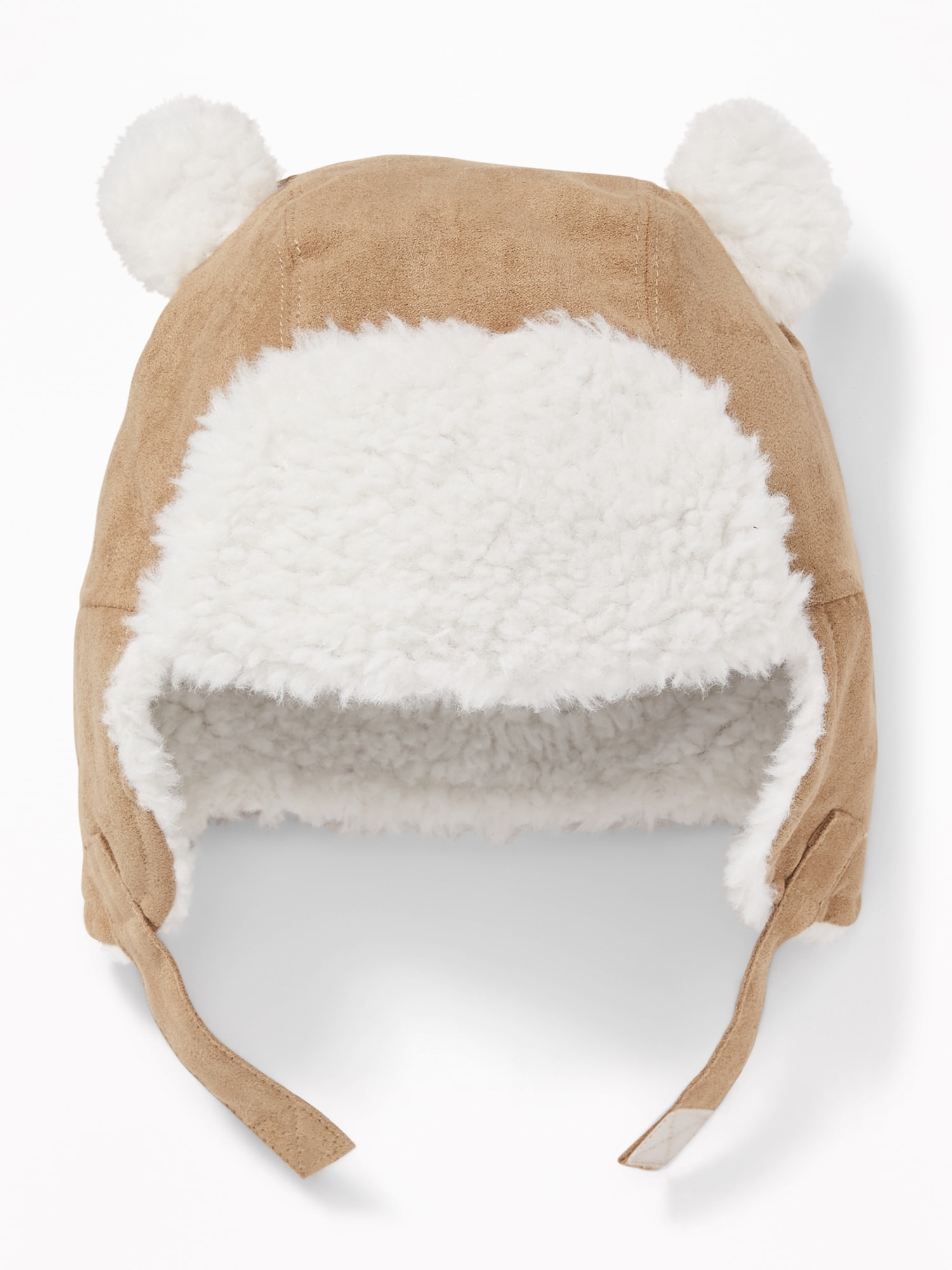 Faux-Suede Sherpa-Trim Trapper Hat for Baby | Old Navy