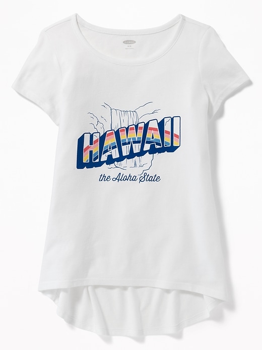 View large product image 1 of 1. Hawaii Graphic Tee For Girls