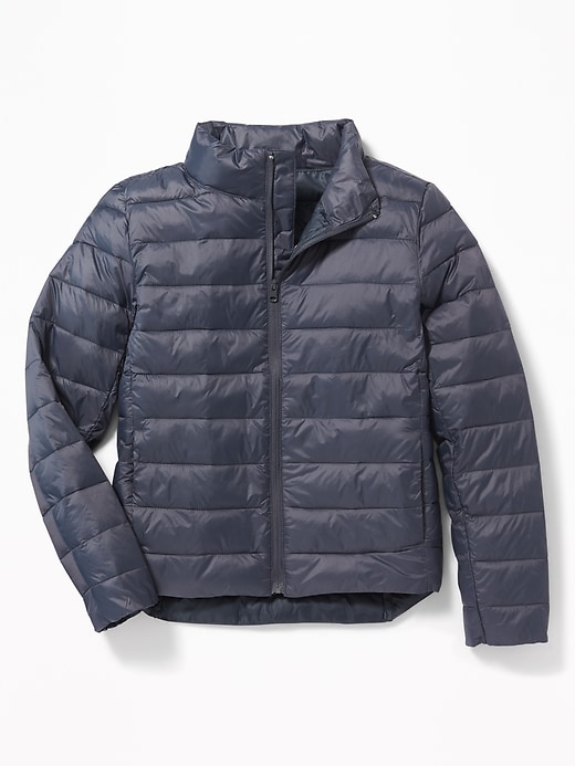 View large product image 1 of 1. Packable Lightweight Quilted Nylon Jacket for Girls
