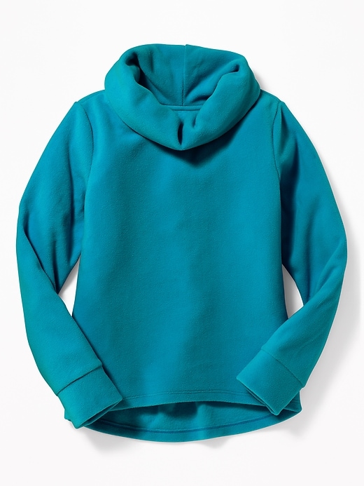 View large product image 1 of 1. Micro Performance Fleece Cowl-Neck Pullover for Girls