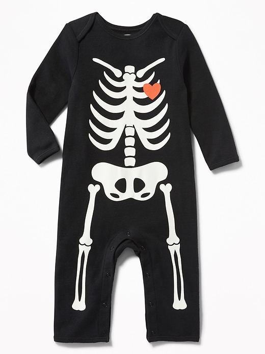 View large product image 1 of 3. Skeleton Graphic One-Piece for Baby