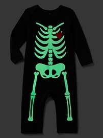 View large product image 3 of 3. Skeleton Graphic One-Piece for Baby