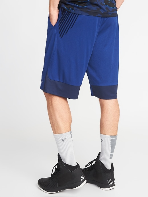 View large product image 2 of 2. Go-Dry Mesh Basketball Shorts (12")