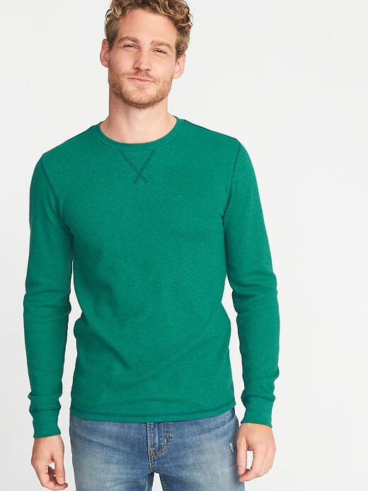 Soft-Washed Thermal Crew-Neck Tee for Men | Old Navy
