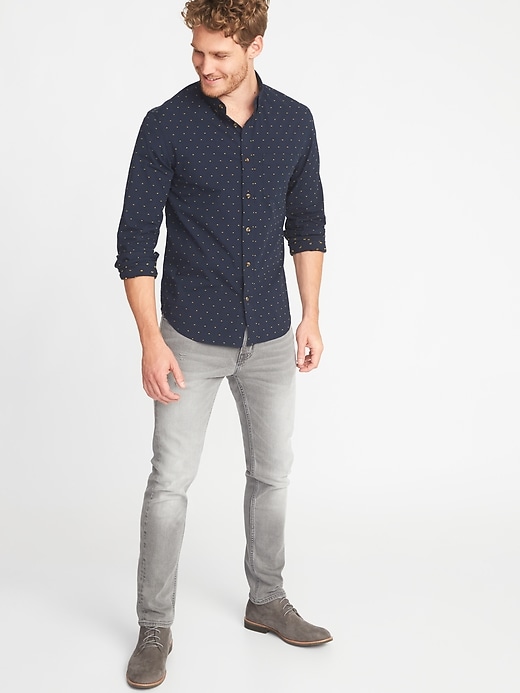 Image number 3 showing, Slim-Fit Built-In Flex Everyday Dobby Shirt