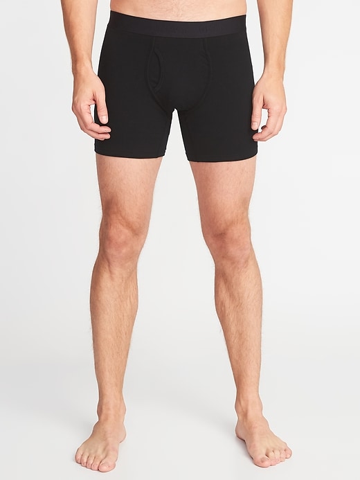 Soft-Washed Built-In Flex Boxer-Briefs Underwear 5-Pack for Men -- 6.25-inch inseam