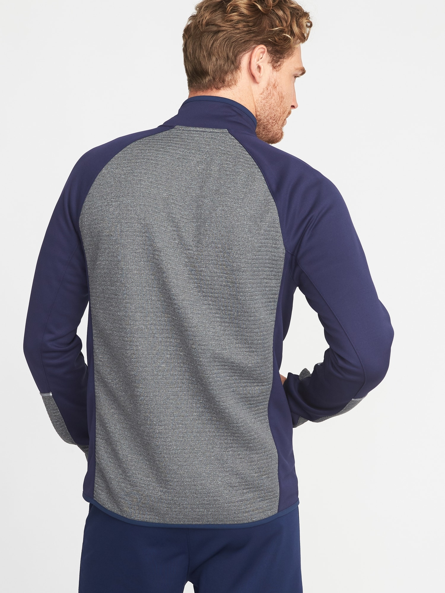 GoWarm MockNeck Performance Zip Jacket for Men Old Navy