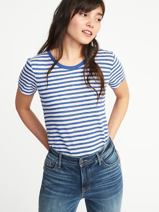 Image number 1 showing, Tuck-In Slim-Fit Tee for Women