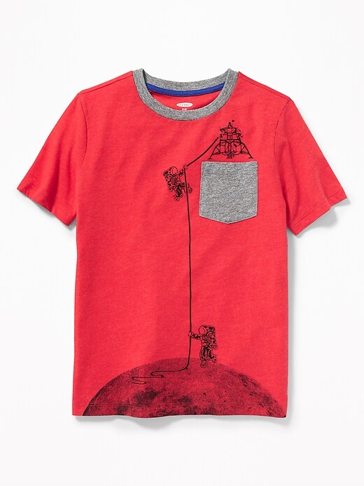 View large product image 1 of 1. Graphic Pocket Tee for Boys
