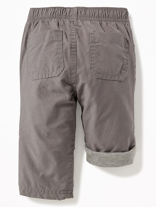 View large product image 2 of 2. Jersey-Lined Pull-On Hybrid Pants for Baby