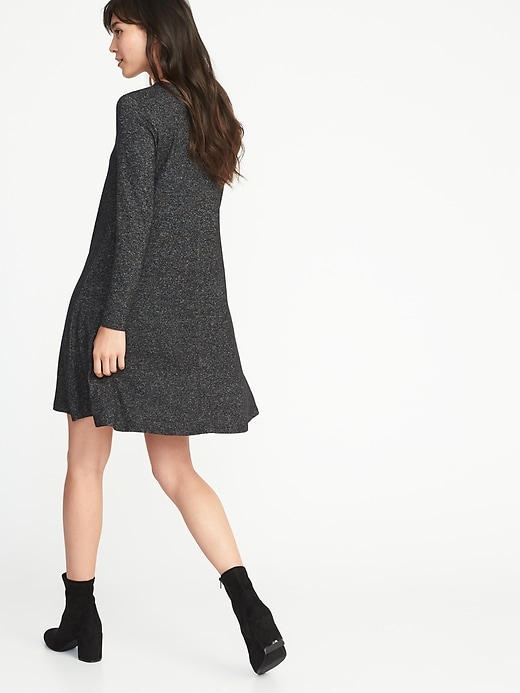 Image number 2 showing, Plush-Knit Swing Dress for Women
