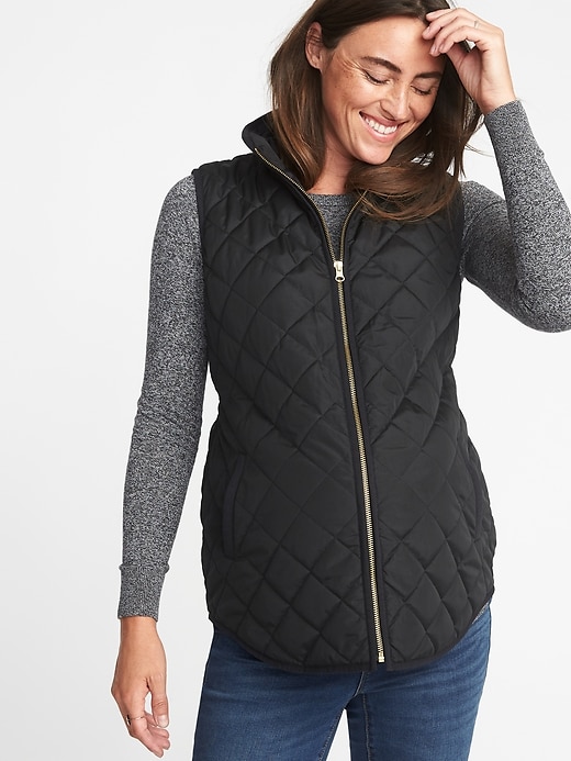 View large product image 1 of 1. Maternity Quilted Vest