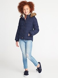 View large product image 3 of 3. Frost-Free Puffer Jacket for Girls