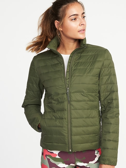 Packable Quilted Nylon Jacket for Women | Old Navy