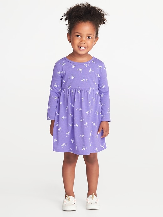 View large product image 1 of 1. Jersey Babydoll Dress for Toddler Girls