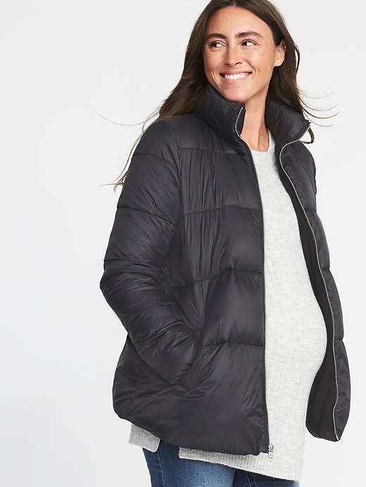 Image number 1 showing, Maternity Frost-Free Puffer Jacket
