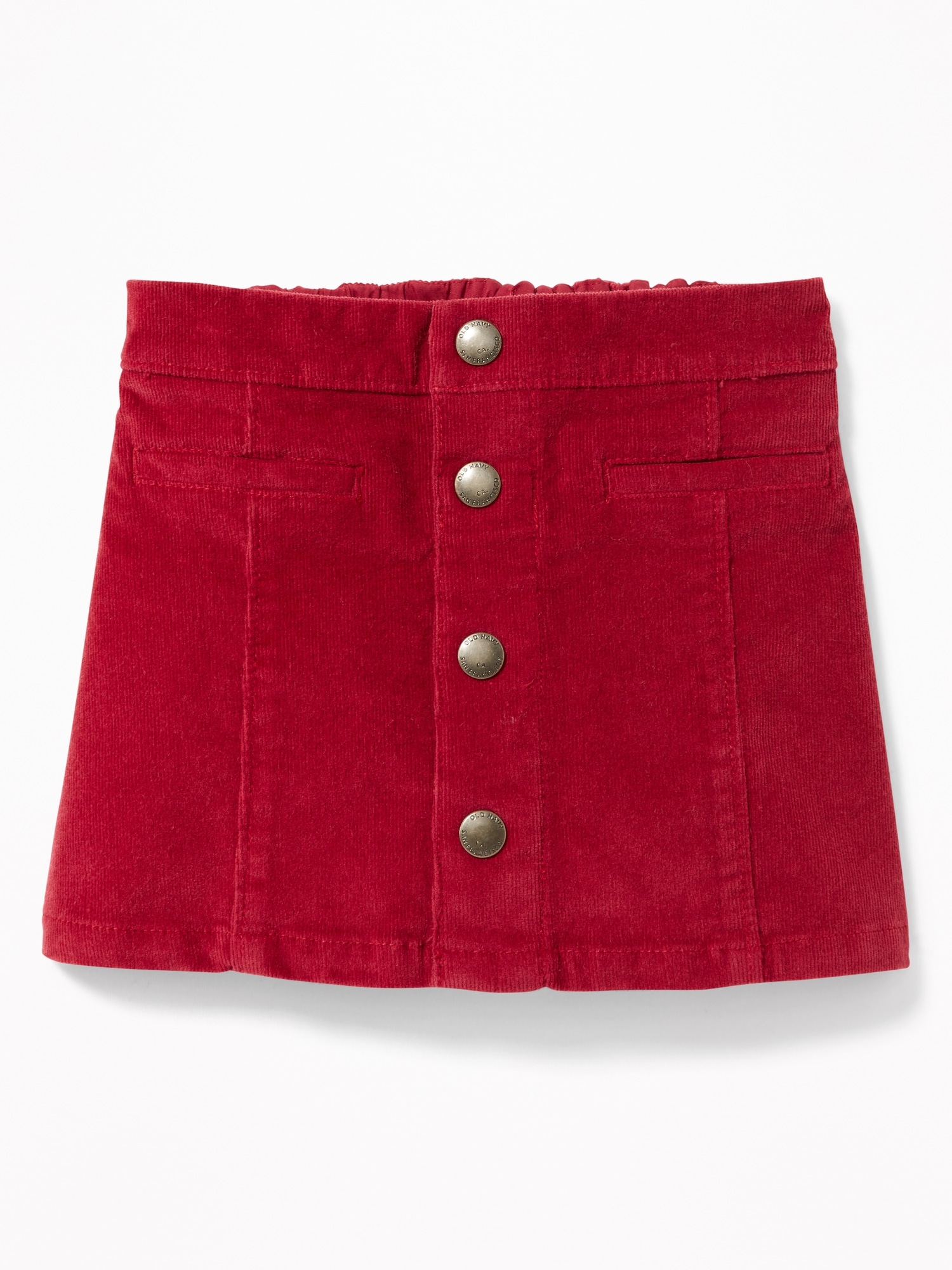 Toddler girl clearance red corduroy skirt