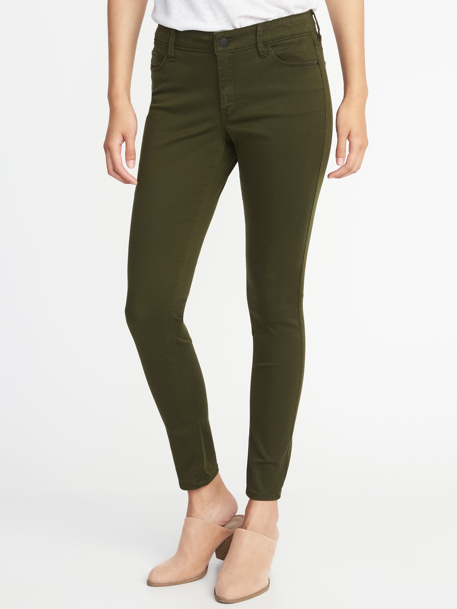 Mid-Rise Sateen Rockstar Super Skinny Jeans for Women | Old Navy