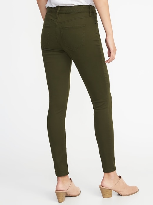 View large product image 2 of 2. Mid-Rise Sateen Rockstar Super Skinny Jeans for Women