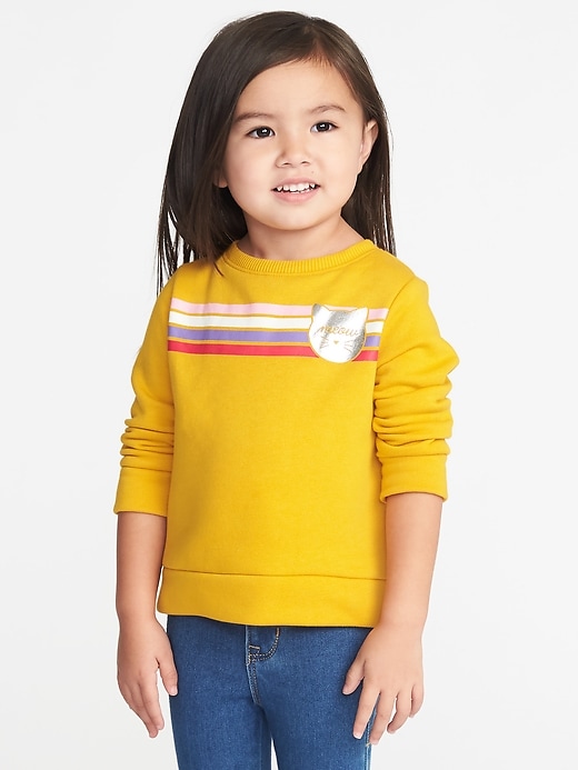 View large product image 1 of 1. Graphic Sweatshirt for Toddler Girls