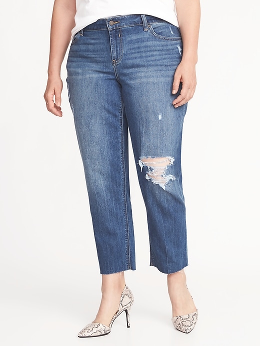 View large product image 1 of 2. High-Rise The Plus-Size Power Jean, a.k.a. The Perfect Straight