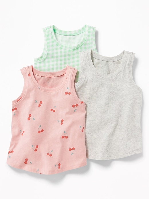 View large product image 1 of 1. Jersey Tank 3-Pack for Toddler Girls