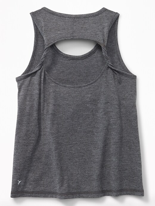 View large product image 2 of 3. Graphic Twist-Back Performance Tank for Girls