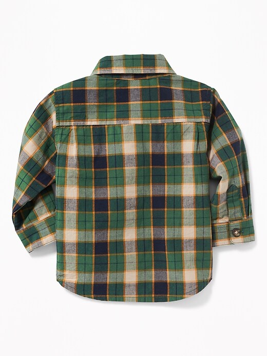 View large product image 2 of 2. Plaid Poplin Shirt for Baby