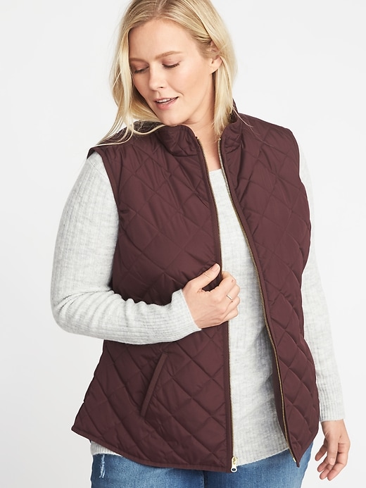 Image number 1 showing, Plus-Size Quilted Vest