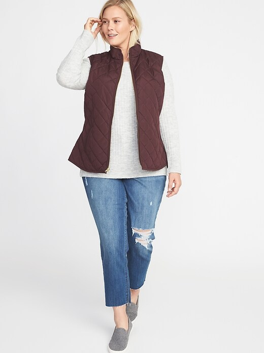 Image number 3 showing, Plus-Size Quilted Vest