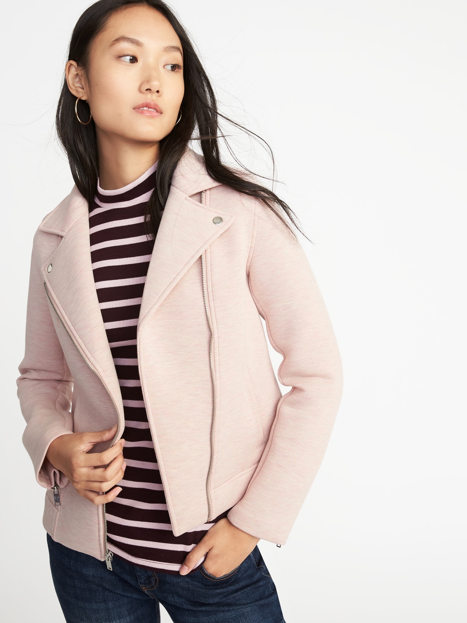 Old navy pink sale moto jacket