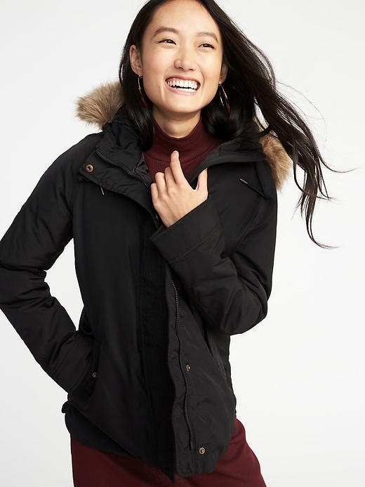View large product image 1 of 1. Hooded Utility Parka for Women