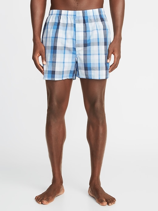 Plaid Poplin Boxers for Men | Old Navy