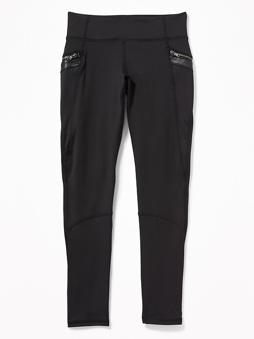 View large product image 1 of 3. Mid-Rise Go-Dry Street Leggings for Girls