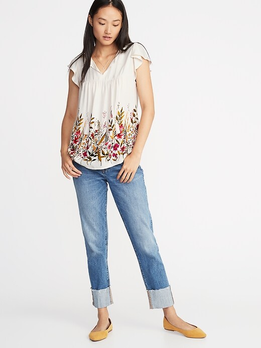 Image number 3 showing, Flutter-Sleeve Swing Top for Women