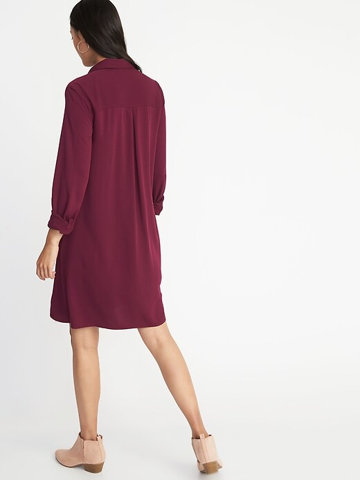Image number 2 showing, Swing Shirt Dress for Women
