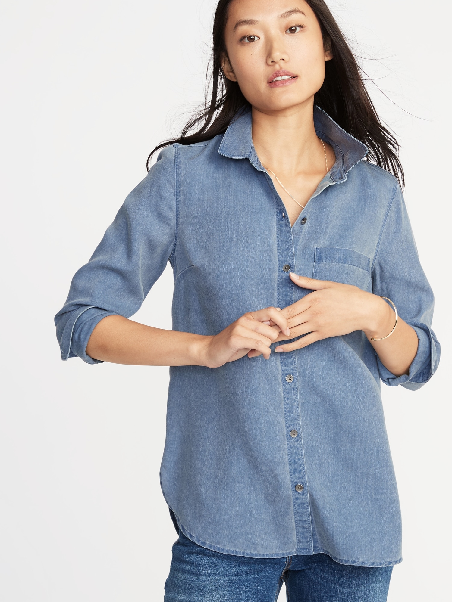 Womens denim clearance shirt old navy