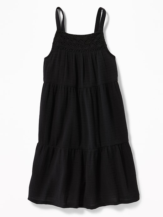 View large product image 1 of 1. Tiered Crinkle-Dobby Sundress for Girls