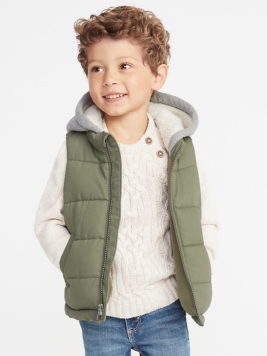 Hooded Quilted Vest for Toddler Boys | Old Navy