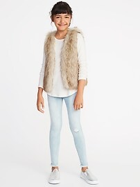 View large product image 3 of 3. Faux-Fur Vest for Girls