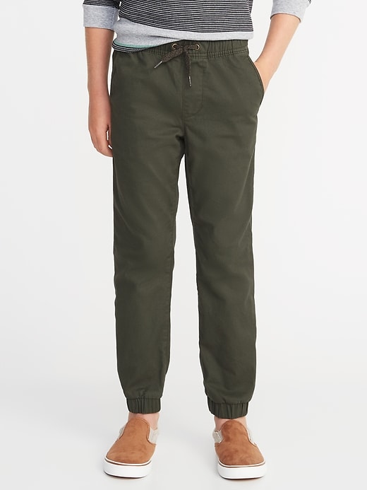 Built-In-Flex Twill Joggers For Boys | Old Navy