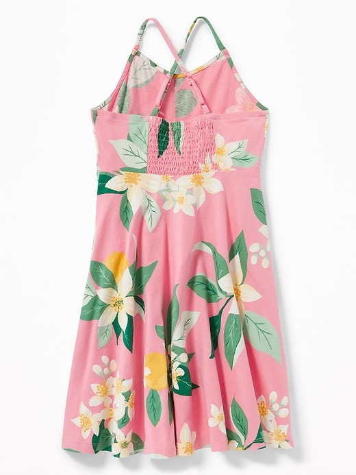 View large product image 2 of 3. Printed Cami Fit & Flare Dress for Girls