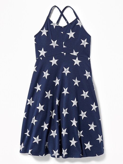 View large product image 1 of 1. Printed Cami Fit & Flare Dress for Girls