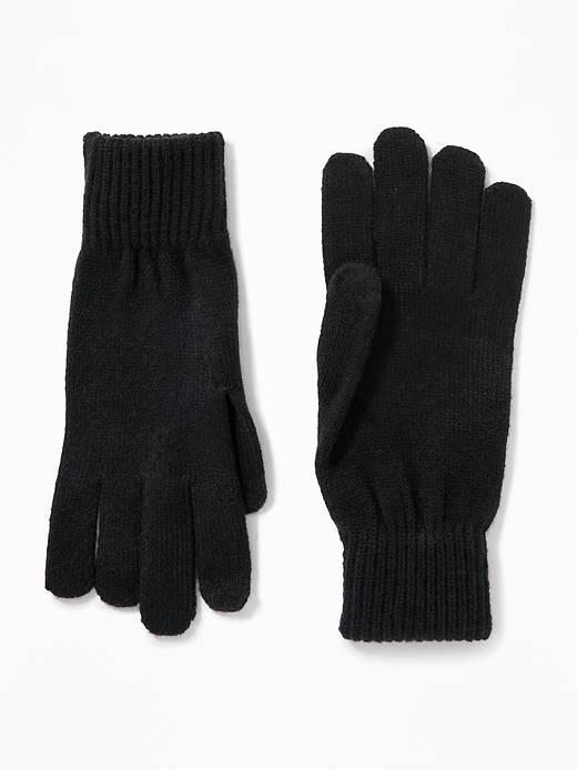 Text-Friendly Sweater-Knit Gloves for Men | Old Navy