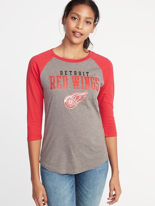 View large product image 1 of 1. NHL&#174 Team-Graphic Raglan Tee for Women
