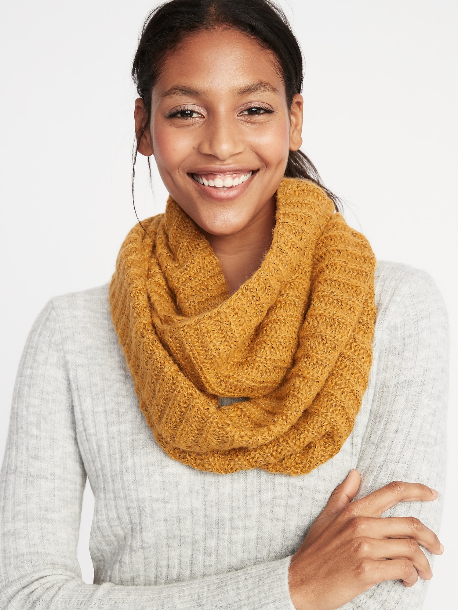 Rib-Knit Infinity Scarf for Women | Old Navy