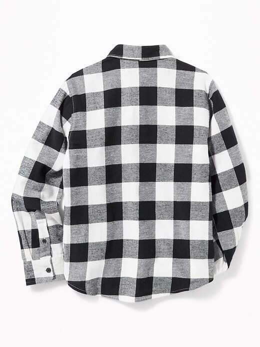 View large product image 2 of 3. Built-In Flex Flannel Pocket Shirt For Boys
